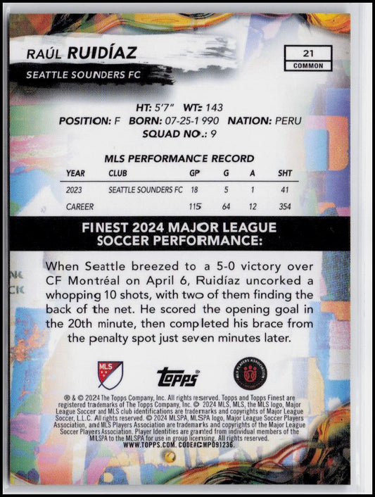 2024 Finest MLS #21 Raúl Ruidíaz