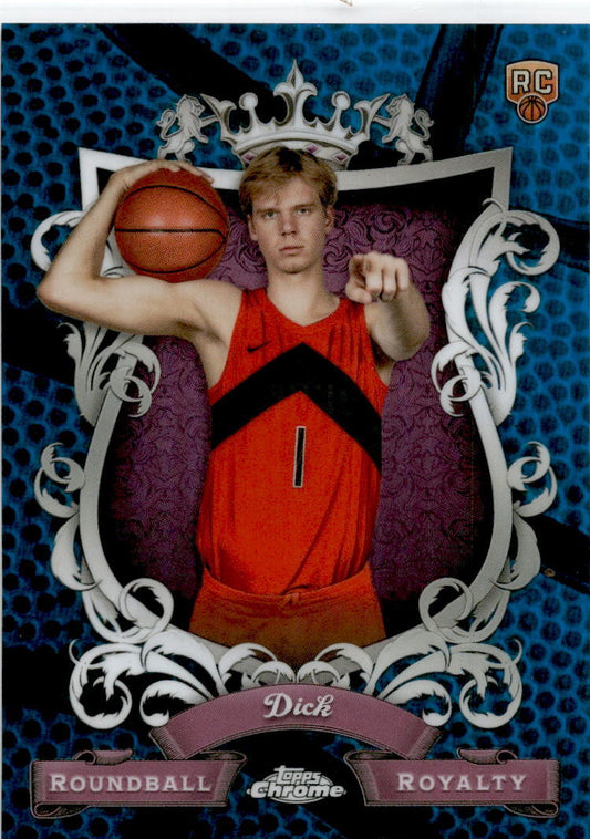 2023-24 Topps Chrome Roundball Royalty Blue RR-17 Grandey Dick Toronto