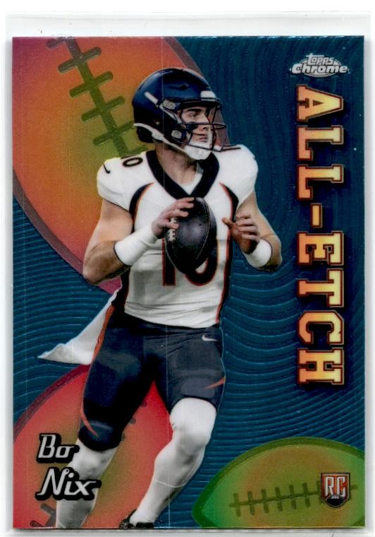 2024 Topps Chrome Chrome All-Etch #CAE-BN Bo Nix Denver Broncos