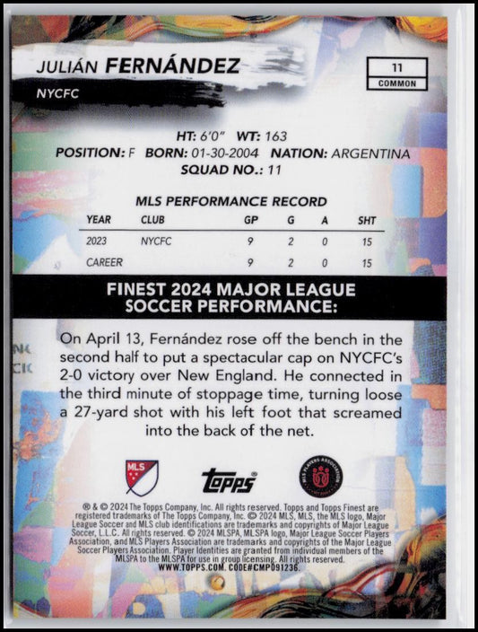 2024 Finest MLS #11 Julián Fernández