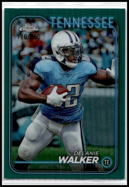 2024 Topps Chrome Teal Refractor #193 Delanie Walker #/250 Tennessee Titans
