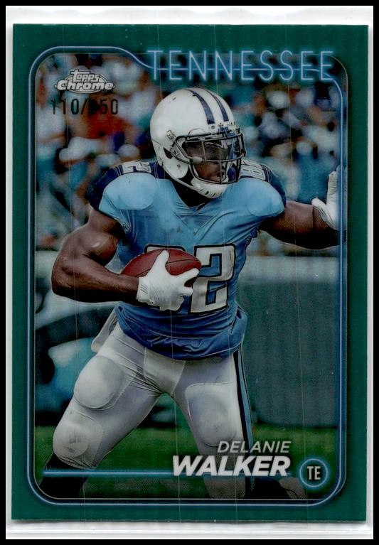 2024 Topps Chrome Teal Refractor #193 Delanie Walker #/250 Tennessee Titans