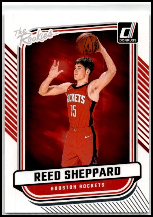 2024-25 Donruss The Rookies #4 Reed Sheppard Houston Rockets
