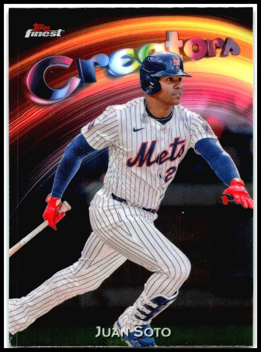 2025 Topps Finest Creatora #C-28 Juan Soto Mets