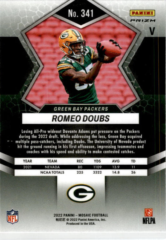 2022 Panini Mosaic Silver #341 Romeo Doubs