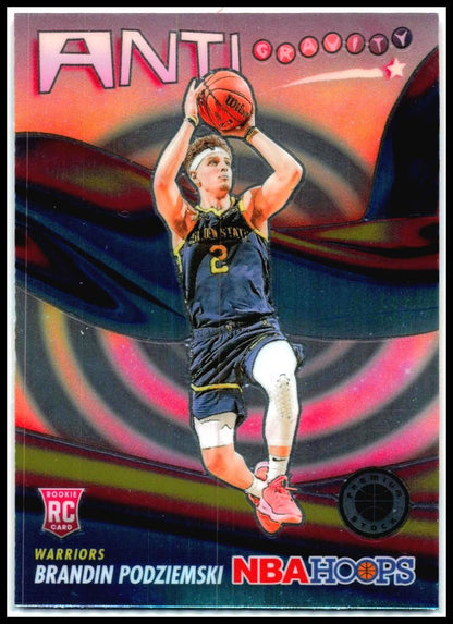 2023-24 Hoops Premium Stock Anti Gravity #13 Brandin Podziemski Warriors