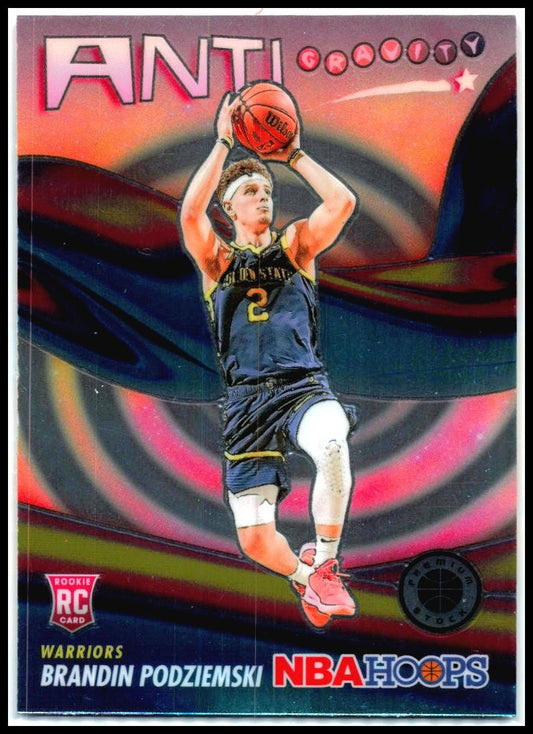 2023-24 Hoops Premium Stock Anti Gravity #13 Brandin Podziemski Warriors