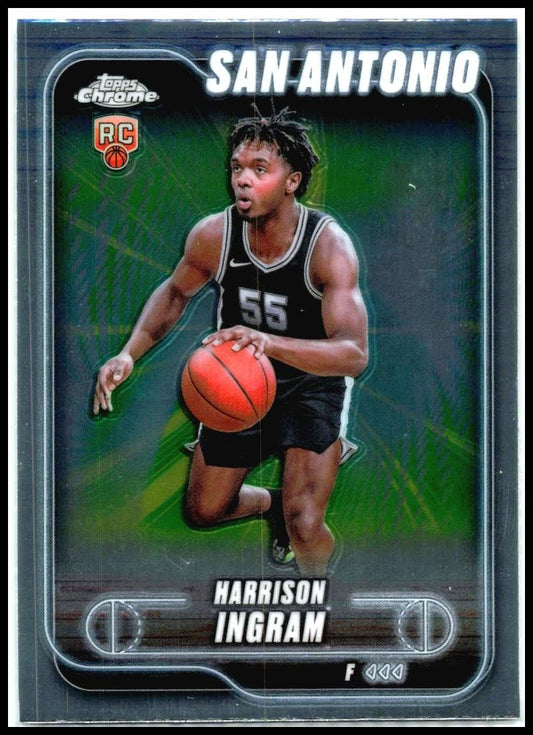 2024-25 Topps Chrome #179 Harrison Ingram Rookie San Antonio Spurs