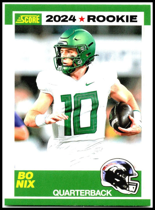 2024 Score 35th Anniversary Rookies #9 Bo Nix Denver Broncos