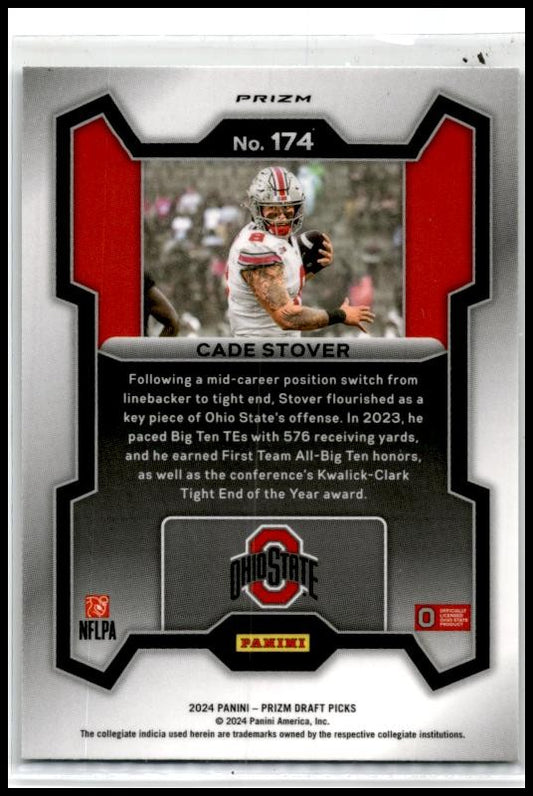 2024 Panini Prizm Draft Picks Green #174 Cade Stover Houston Texans