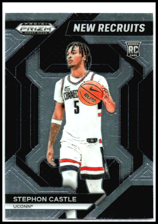 2024 Panini Prizm Draft Picks New Recruits #6 Stephon Castle Connecticut Huskies