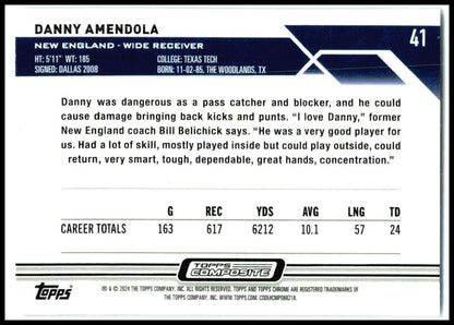 2023 Topps Composite #41 Danny Amendola New England Patriots