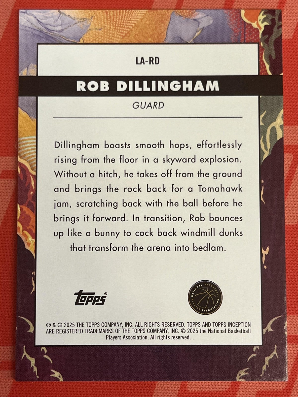2024-25 Topps Inception Launch ##lard Rob Dillingham