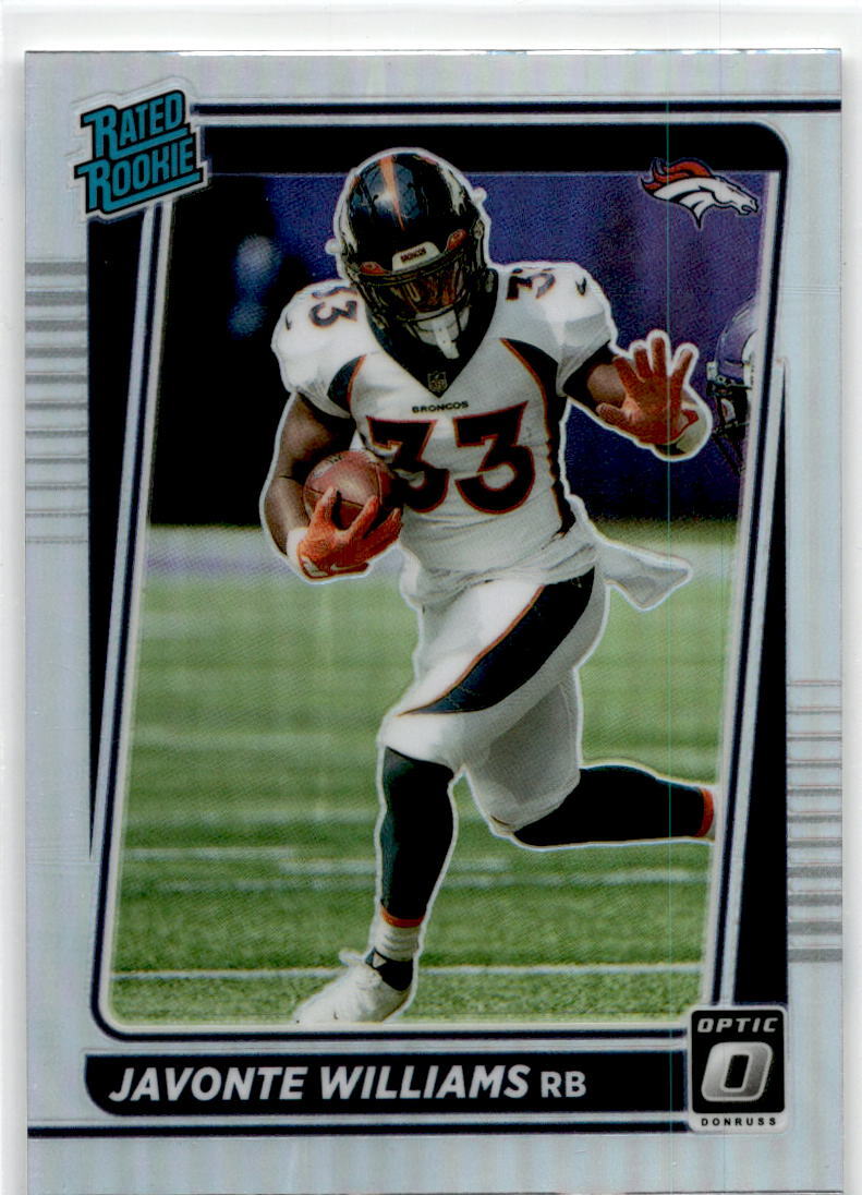 2021 Donruss Optic Holo #215 Javonte Williams Rookie Denver Broncos