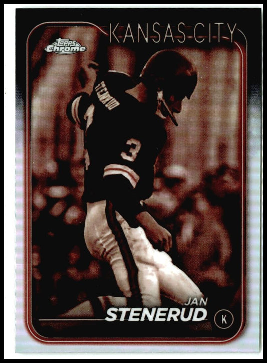 2024 Topps Chrome Sepia Refractor #98 Jan Stenerud Kansas City Chiefs