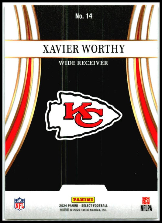 2024 Select Toubocharged #14 Xavier Worthy Rookie Chiefs