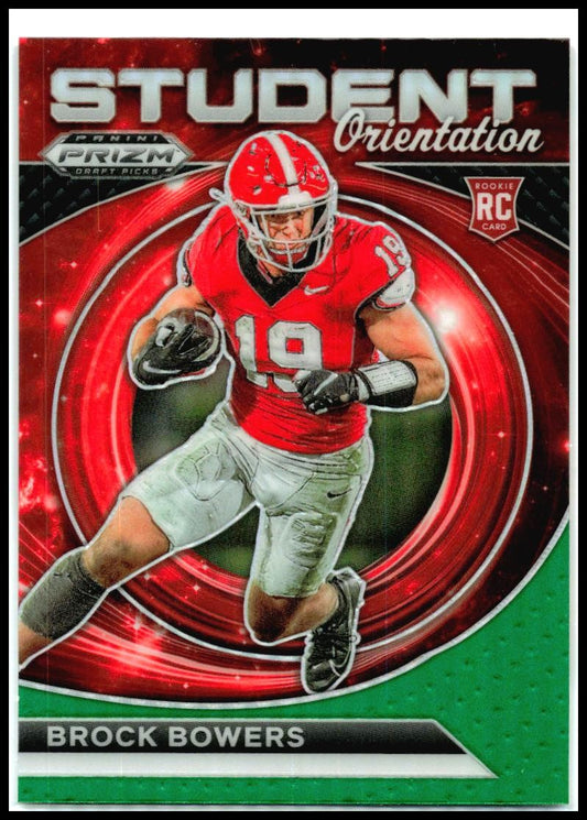 2024 Prizm Draft Picks Student Orientation Green #SO-BB Brock Bowers Raiders