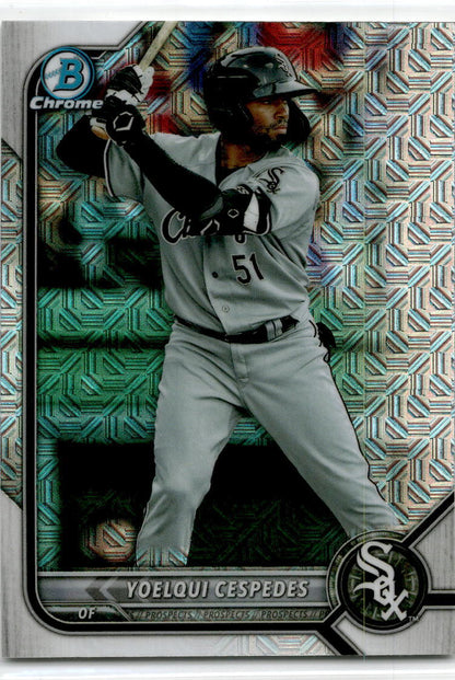 2022 Bowman Chrome Mojo Refractor. #BCP-87 Yoelqui Cespedes Chicago White Sox