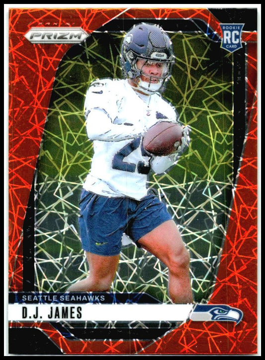 2024 Panini Prizm Lazer #322 D.J. James Rookie Seattle Seahawks