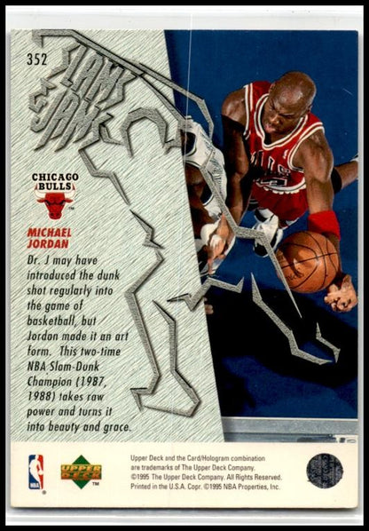 1995-96 Upper Deck Slams & Jams #352 Michael Jordan Chicago Bulls