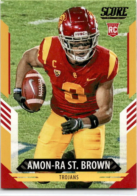 2021 Score Yellow #330 Amon-Ra St. Brown Lions