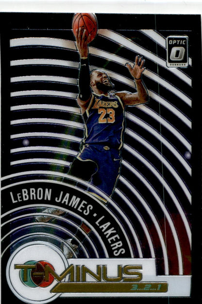 2020 Donruss Optic T-Minus 3...2...1  #9 LeBron James Los Angeles Lakers