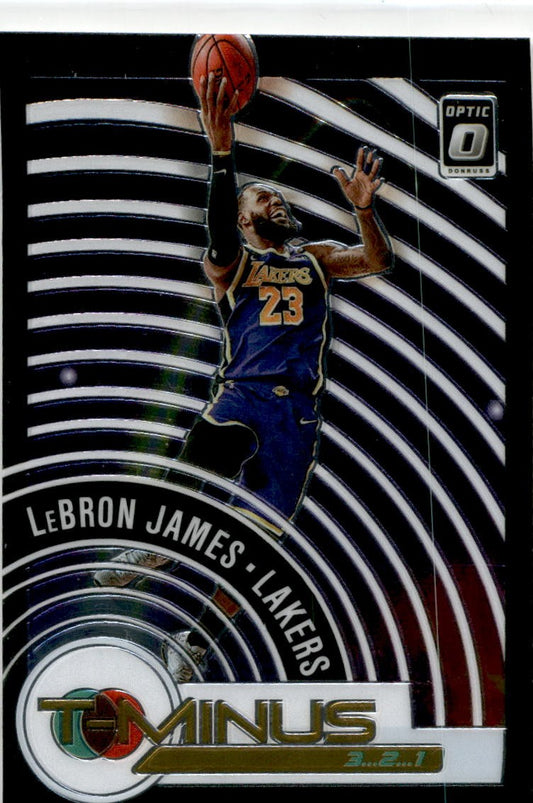 2020 Donruss Optic T-Minus 3...2...1  #9 LeBron James Los Angeles Lakers
