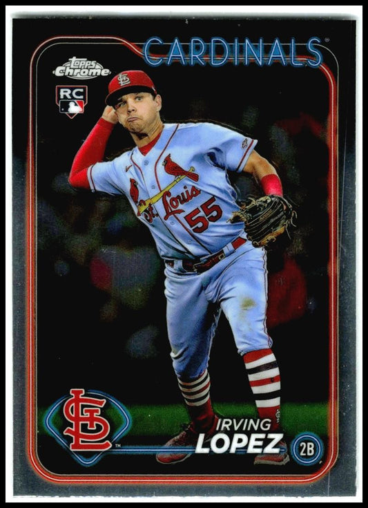 2024 Topps Chrome #95 Irving Lopez Rookie St. Louis Cardinals