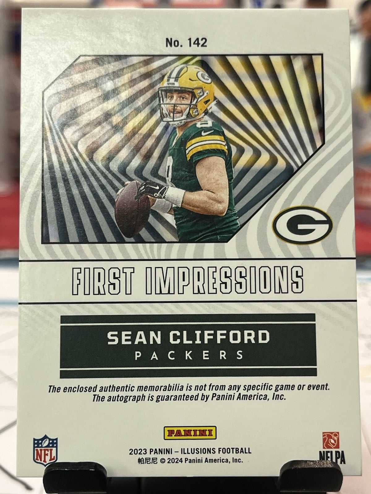 2023 ILLUSIONS FIRST IMPRESSIONS #142 SEAN CLIFFORD Patch Auto #/199 PACKERS