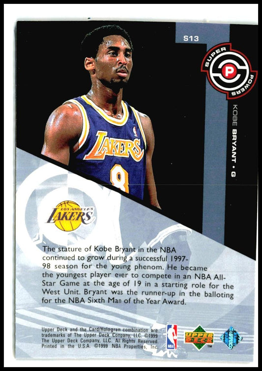 1998-99 Upper Deck #PS13 Kobe Bryant Los Angeles Lakers