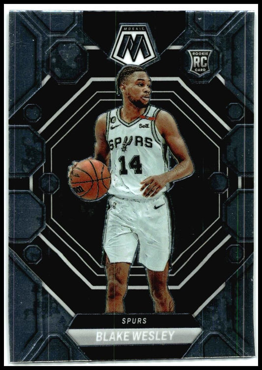 2022-23 Panini Mosaic #249 Blake Wesley Rookie San Antonio Spurs