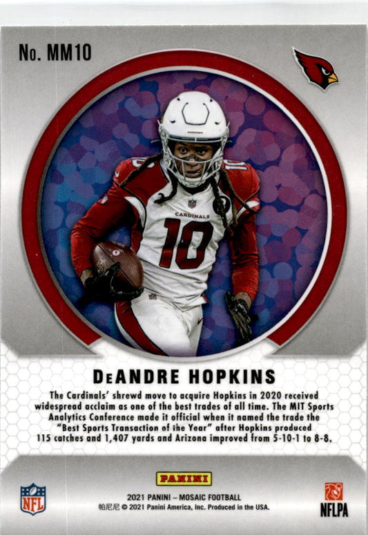 2021 Panini Mosaic Mastery #MM10 DeAndre Arizona Cardinals