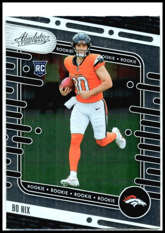 2024 Panini Absolute Blue #112 Bo Nix Denver Broncos