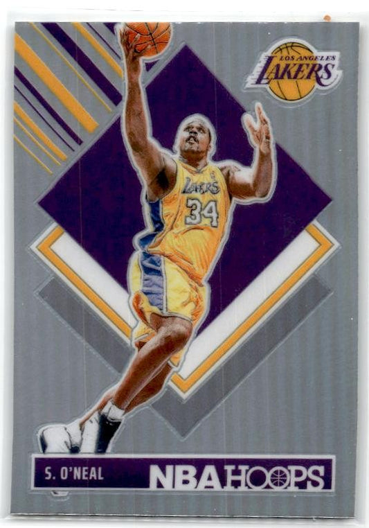 2024-25 Hoops Premium Prizms Silver #296 Shaquille O'Neal Los Angeles Lakers