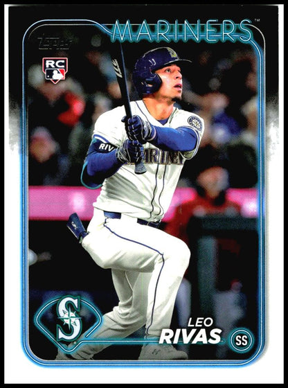 2024 Topps Update #US279 Leo Rivas Rookie Seattle Mariners