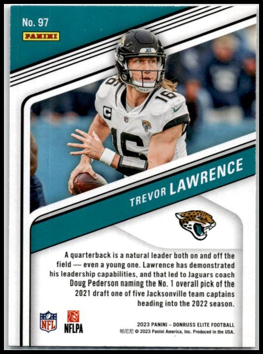2023 Donruss Elite #97 Trevor Lawrence Jacksonville Jaguars