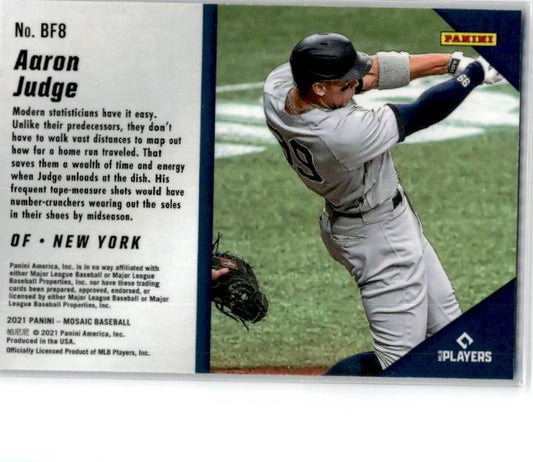 2021 Panini Mosaic Big Fly #BF8 Aaron Judge New York Yankees