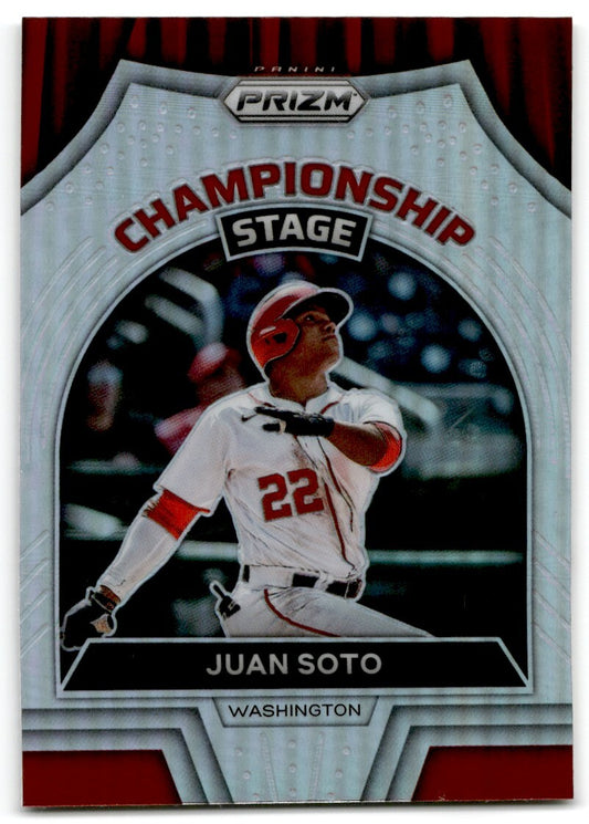 2022 Panini Prizm Championship Stage Juan Soto Washington Nationals #CS-7