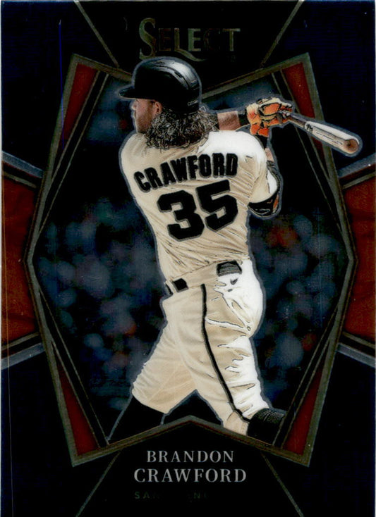 2022 Panini Select Blue Retail Base #176 Brandon Crawford San Francisco Giants