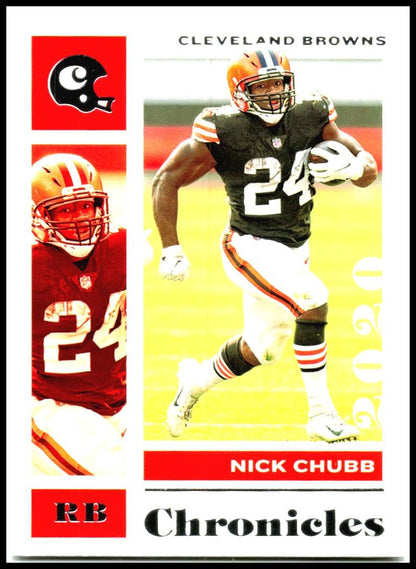 2020 Panini Chronicles Pink #23 Nick Chubb Cleveland Browns