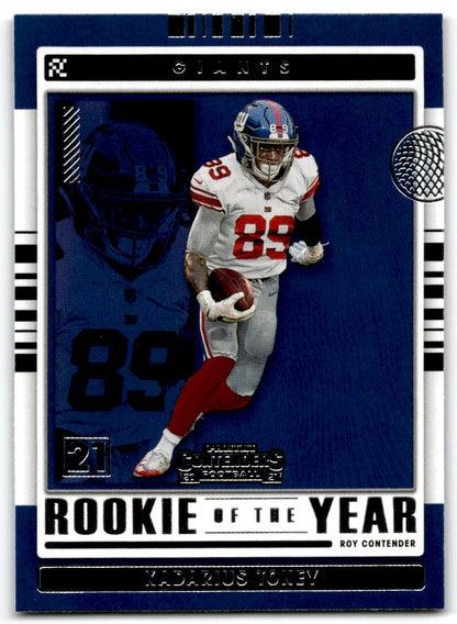 2021 Panini Contenders MVP Kadarius Toney New York Giants #ROY-KTO