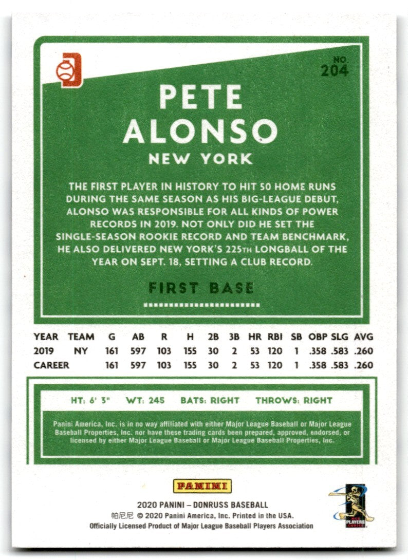 2020 Independence Day Nickname Variation (Polar Bear) Pete Alonso New York Mets