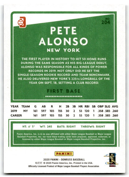 2020 Independence Day Nickname Variation (Polar Bear) Pete Alonso New York Mets