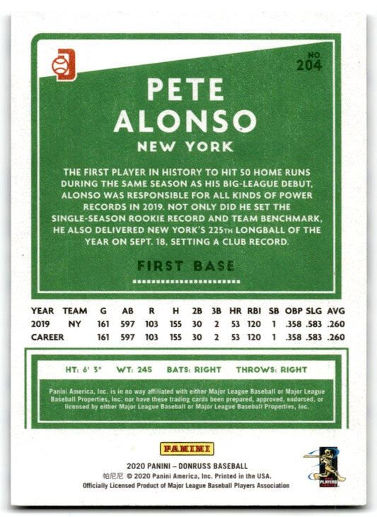 2020 Independence Day Nickname Variation (Polar Bear) Pete Alonso New York Mets