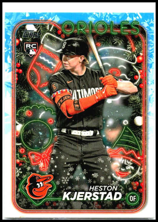 2024 Topps Holiday #H171 Heston Kjerstad Rookie Baltimore Orioles