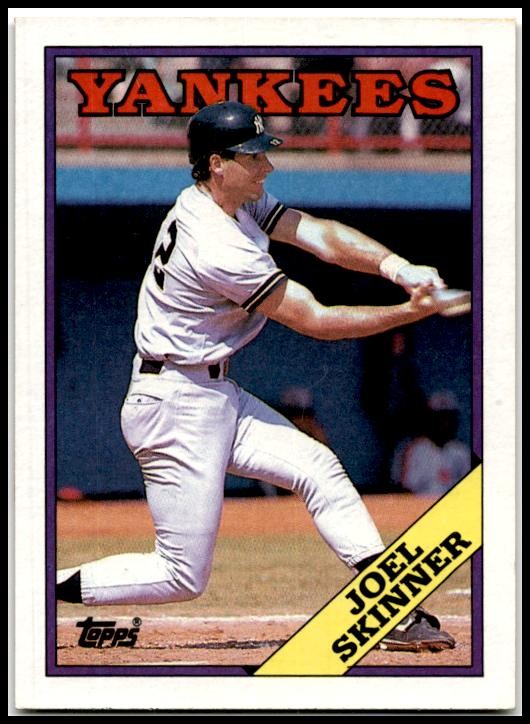 1988 Topps #109 Joel Skinner New York Yankees