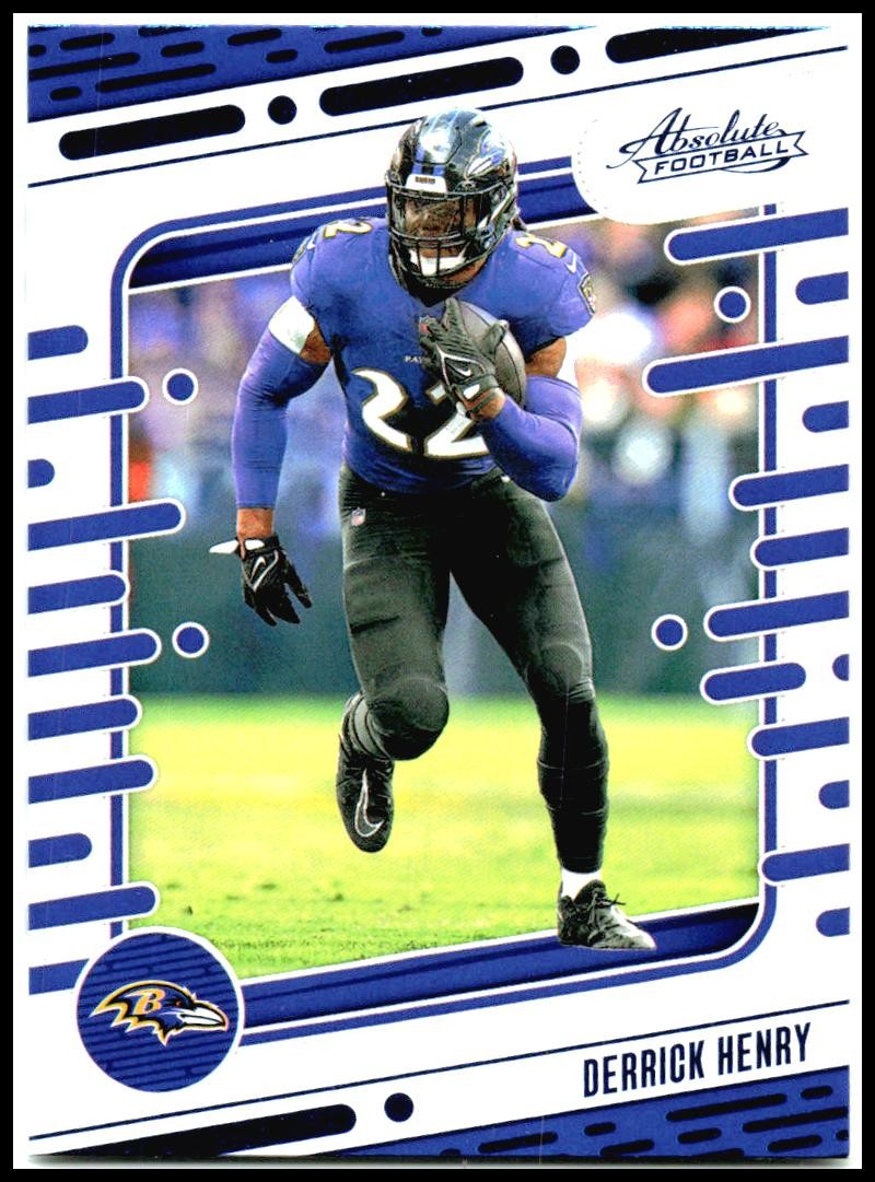 2024 Panini Absolute Blue #8 Derrick Henry Baltimore Ravens