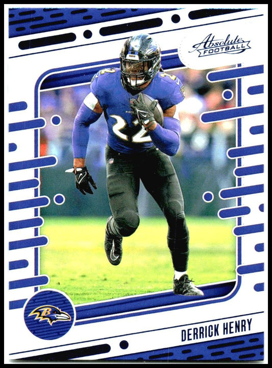 2024 Panini Absolute Blue #8 Derrick Henry Baltimore Ravens
