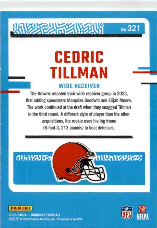 2023 Donruss #321 Cedric Tillman Rookie Cleveland Browns