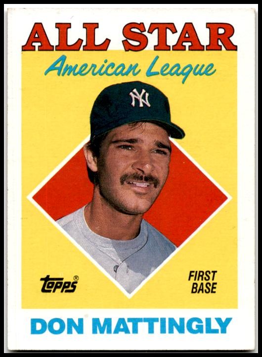 1988 Topps #386 Don Mattingly New York Yankees